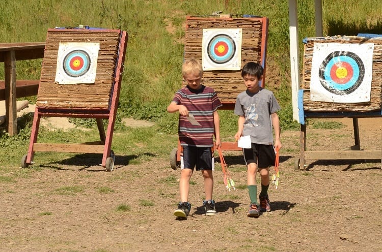 Boys On Archery Field