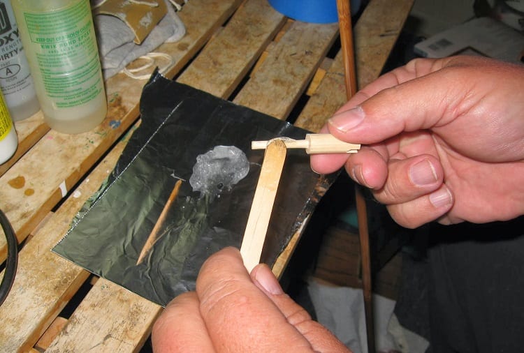 Gluing The Nock For Arrow