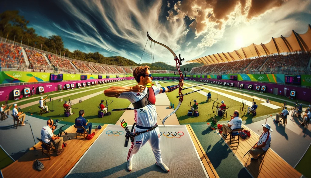 Olympic field archery at the host nation Paris Olympics 2024 - competition formats...