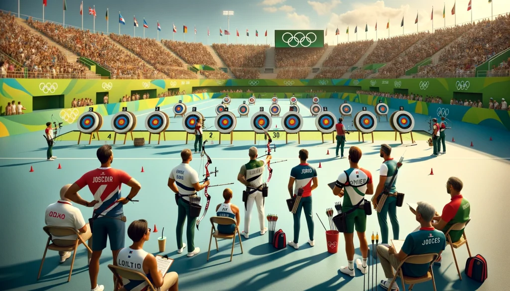 Individual events - olympic gold medal - archery competition...